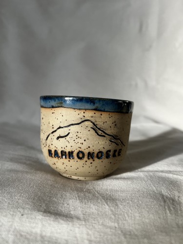 czarka ceramiczna z napisem Karkonosze