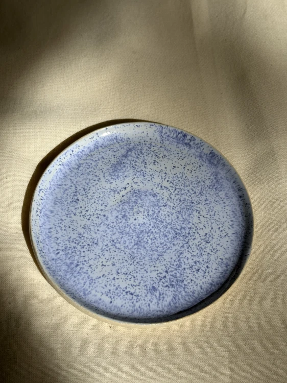ceramiczna filiżanka ptaszek niebieska